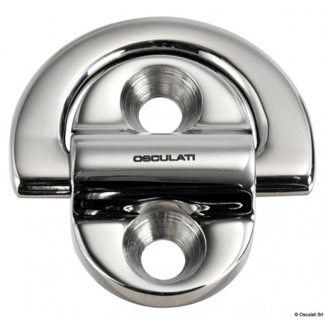 Anneaux rabattables "folding pad eyes" avec anneau forgé HR - Osculati Cadènes, pontets et filoirs 8033137192364 39.870.00