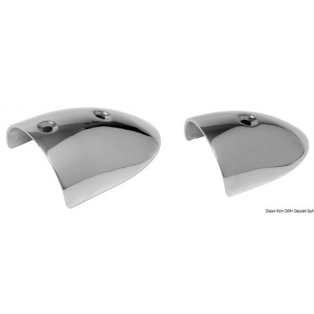 Embouts pour défenses de quai en inox AISI 316 polis miroir lot de 2 Défenses de ponton 8033137142741 44.484.01