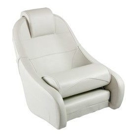 Siège de pilote skaï blanc ou beige  