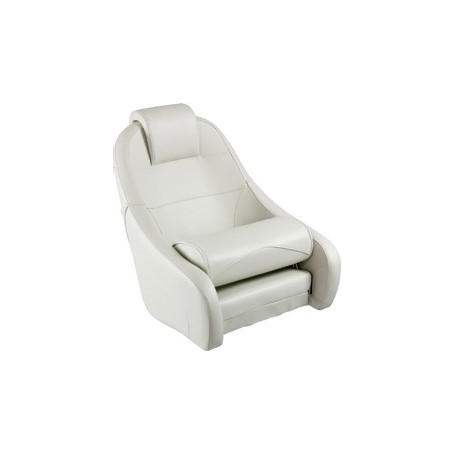 Siège de pilote skaï blanc ou beige  