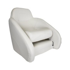Siège de pilote skai blanc 