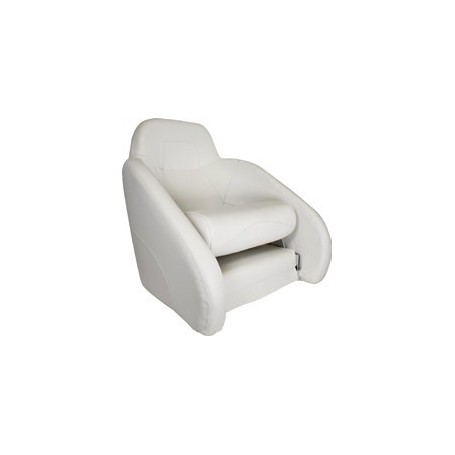 Siège de pilote skai blanc 