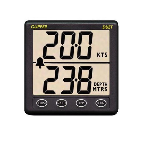 Sondeur + Loch Speedo Duet Clipper livré avec capteur, sonde & capot - NASA Centrale de navigation 0609722871143 NAS-NDCLIP1