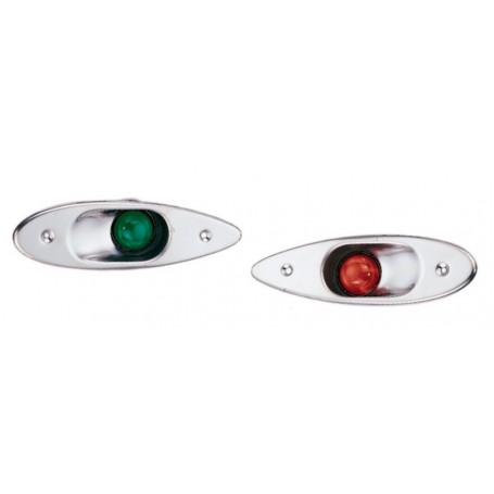 FEU DE NAVIGATION BICOLORE LED 12V INOX 