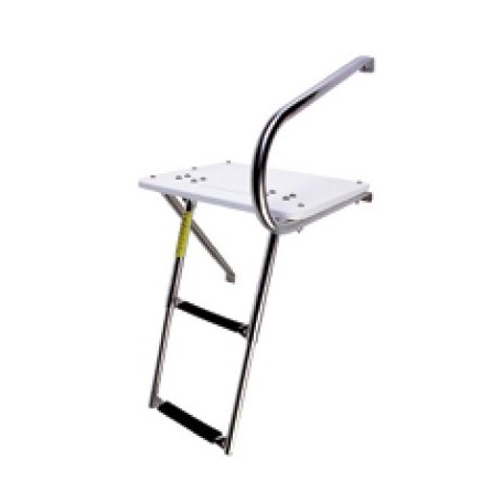 Plateforme de bain en Nylon + échelle + main courante Plateforme de bain en Nylon + échelle + main courante