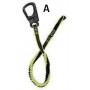 Longe mousqueton alminium double levier 