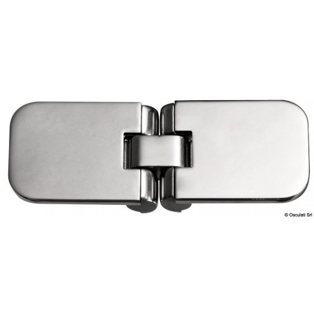 Charnière rabattable de précision avec rotation à 180° et capot pour les vis 