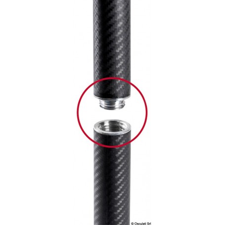 Poteau carbone amovible pour tauds 