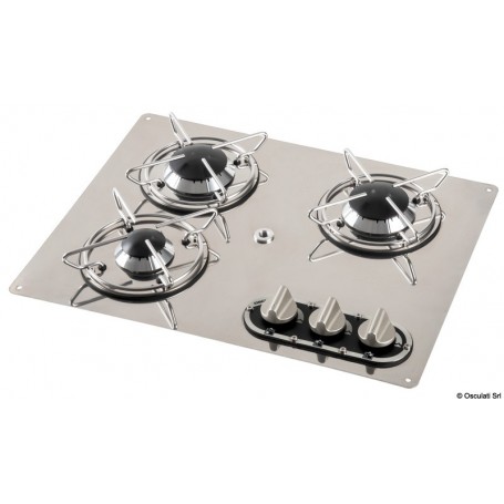 Plaque de cuisson à encastrer en acier inox 