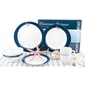 KIT VAISSELLE MELAMINE NAUTICA 20pcs 