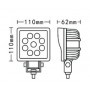 PROJECTEUR 9 LED 27W 9-32V PROJECTEUR 9 LED 27W 9-32V