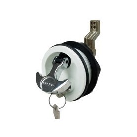 FERMETURE 76mm A/CLE NOIR CHROME 