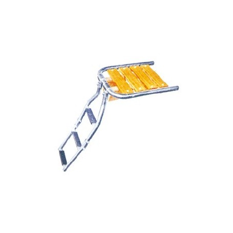 PLATEFORME TEAK AVANT 3 MARCHES 270 x 210 mm 