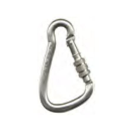 MOUSQUETON ASYMÉTRIQUE VIROLE INOX 