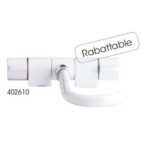 Robinet mélangeur blanc orientable Rabattable 