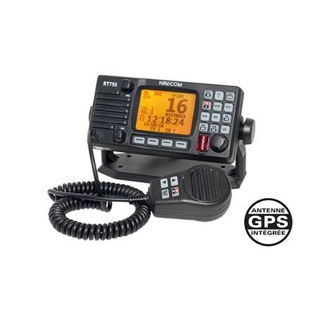 VHF fixe RT750 avec antenne GPS intégrée
 