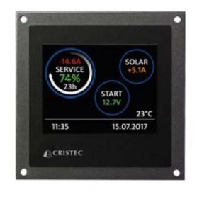 Contrôleur de batteries tactile 3.5" 12 & 24 V 