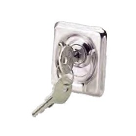 Platine anneau inox avec clé. Platine anneau inox avec clé.