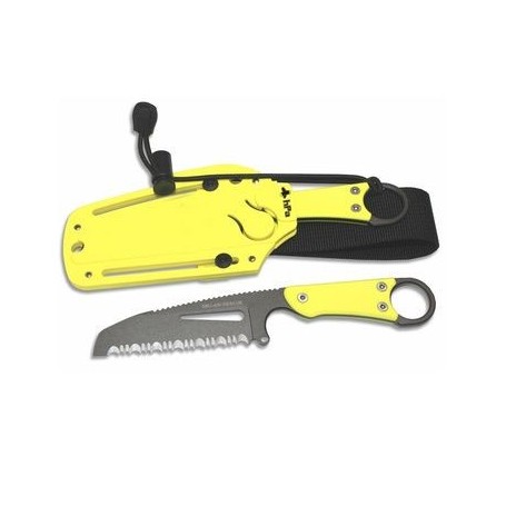 Couteau SMJ AW Rescue jaune – Sécurité & sauvetage – HPA Coutellerie 3700224010652 HPA-SMJ-AW-RESCUE