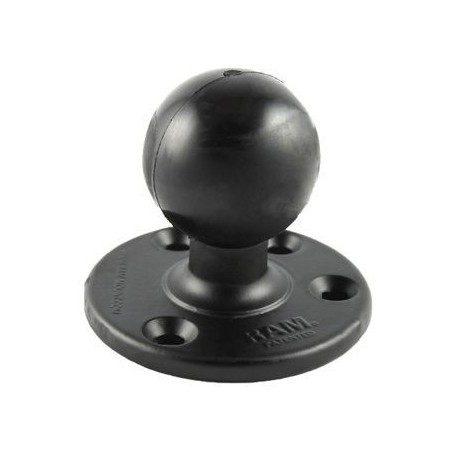 Base ronde à visser avec boule D Base ronde à visser avec boule D