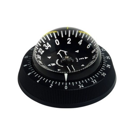 Compas 85 noir, plat pont, Mémoire de cap 360° Compas 85 noir, plat pont, Mémoire de cap 360°