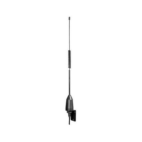 Antenne inox Noire spéciale semi-rigides - 0.48m, 8m de câble + PL259 Antenne inox Noire spéciale semi-rigides - 0.48m, 8m de câ
