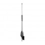 Antenne inox Noire spéciale semi-rigides - 0.48m, 8m de câble + PL259 Antenne inox Noire spéciale semi-rigides - 0.48m, 8m de câ