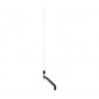 0.93m. 3dB, antenne fouet inox, support nylon moulé 180mm, 20m +PL259 0.93m. 3dB, antenne fouet inox, support nylon moulé 180mm,