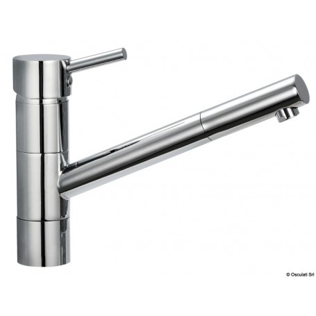Mélangeur céramique pivotant Diana, jet orientable, col long pour éviers 