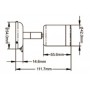 Spot led avec interrupteur. En inox. 