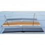 Main courante 2 poteaux inox (spécial passerelles) 