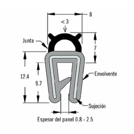 JOINTS EPDM - SOUTHCO Adhésifs  41250296