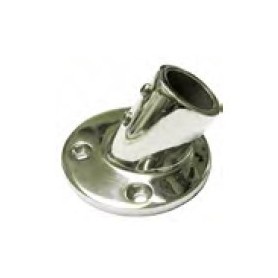 PLATINE 45° INOX BASE RONDE 