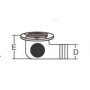 Bonde coude inox et nylon. 