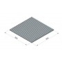 TAPIS CAUCHOU 300X300X8 4Kg/CM2 