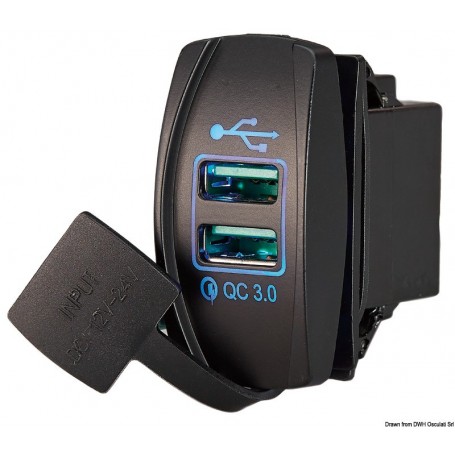 Prise de courant avec double USB Version:Prise double USB Quick Charge Prise de courant avec double USB