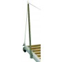 Passerelle pliante En aluminium verni blanc Passerelle pliante En aluminium verni blanc