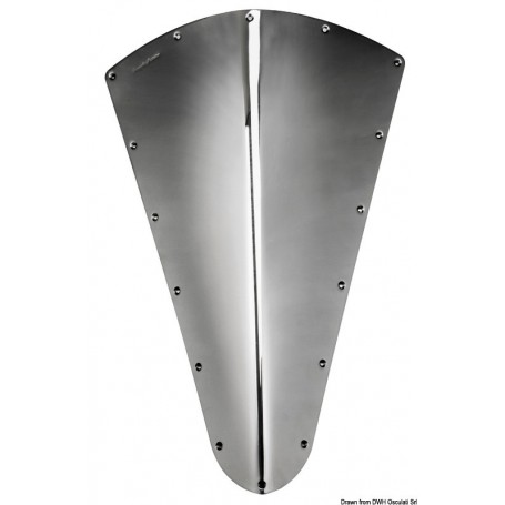 Plaque de protection de proue inox – Modèle Douglas Marine Défenses de ponton 8056138270732 01.290.01