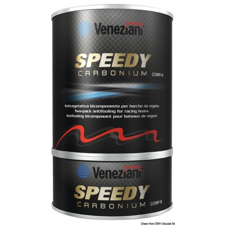 SPEEDY CARBONIUM - anti-fouling au carbone - Veneziani Antifouling 8014099000171 65.000.00