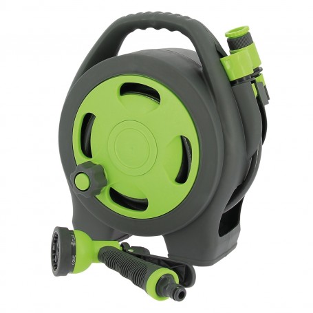 Tuyau d'eau 10 m avec enrouleur compact Tuyau d'eau 10 m avec enrouleur compact