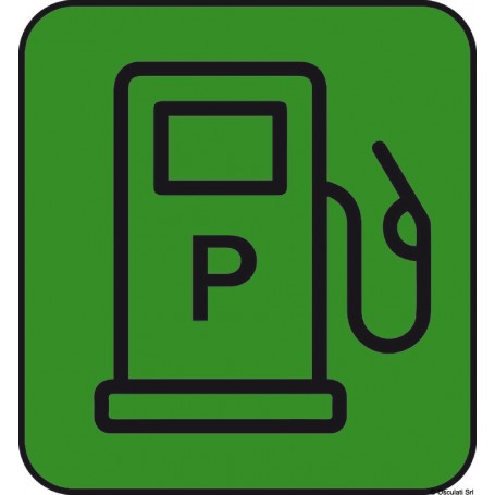 Autocollants de signalisation de danger et points de chargement / déchargement Version:Essence (paquet de 10) 25x27Autocollants 