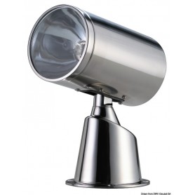 Projecteur électrique Classic en acier inoxydable avec commande par manette sur le tableau de bord Projecteur électrique Classic