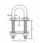 Cadène U-Bolt inox Heavy Duty - Stern 