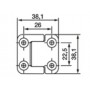 CHARNIERE A/FRICTION INOX 316 PIN INF 38 CHARNIERE A/FRICTION INOX 316 PIN INF 38