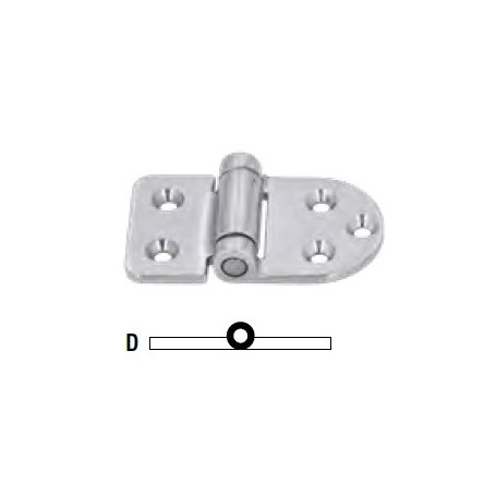 CHARNIERE A/FRICTION INOX 316 PIN SUP 66 