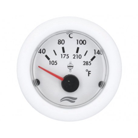 INDICATEUR TEMPÉRATURE MOTEUR noir OU BLANC - Imnasa Modèle:BLANC Diam 52mm 40-150ºINDICATEUR TEMPÉRATURE MOTEUR noir OU BLANC -