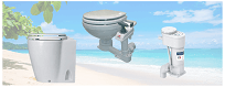 WC marin manuel ou électrique pour votre bateau.