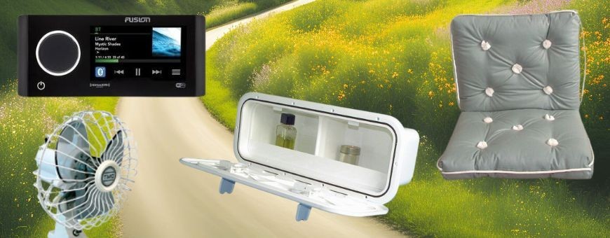 Votre confort en bateau. dans le carré, la cabine ou le cockpit