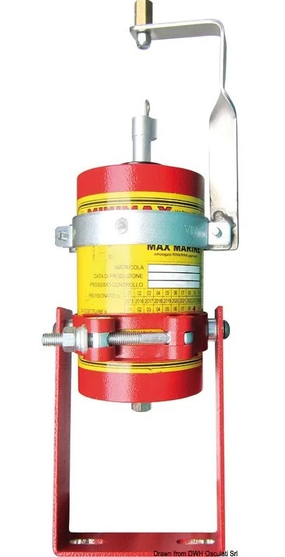 Extincteur de bateau commandable à distance